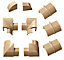 D-Line Brown 9 Piece Trunking kit, (W)30mm