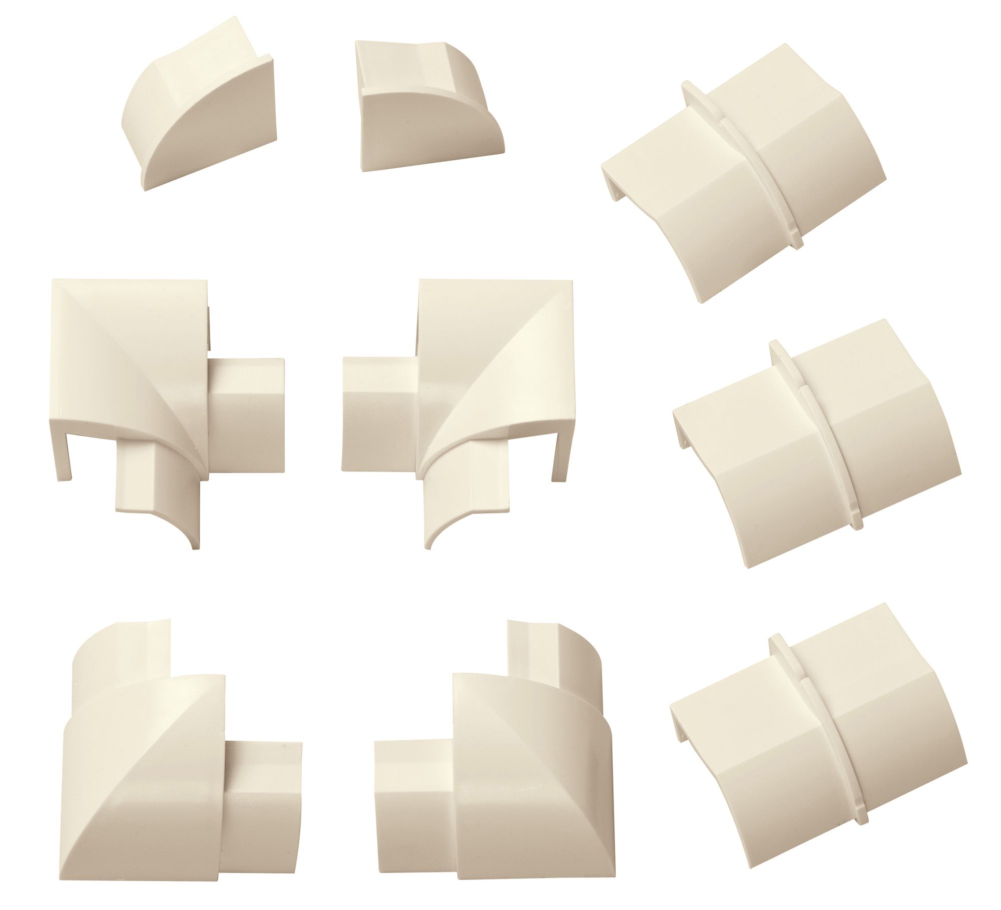 D-Line Magnolia 13 Piece Trunking kit (D)30mm, (W)30mm