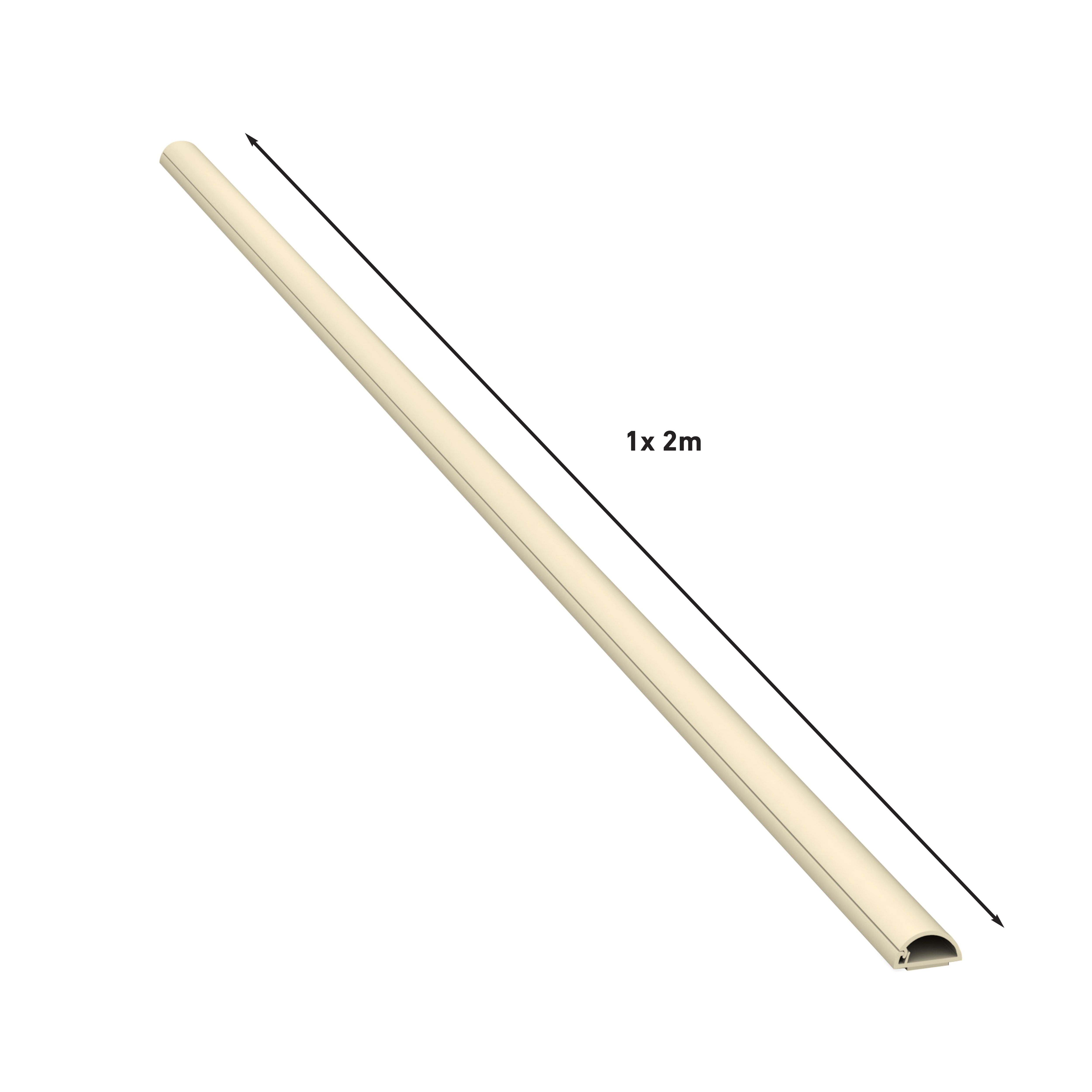 D Line Magnolia Semi-circle Decorative trunking (D)20mm