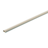 D-Line Magnolia Semi-circle Trunking length,(W)16mm (L)2m (H)8mm, Pack of 17
