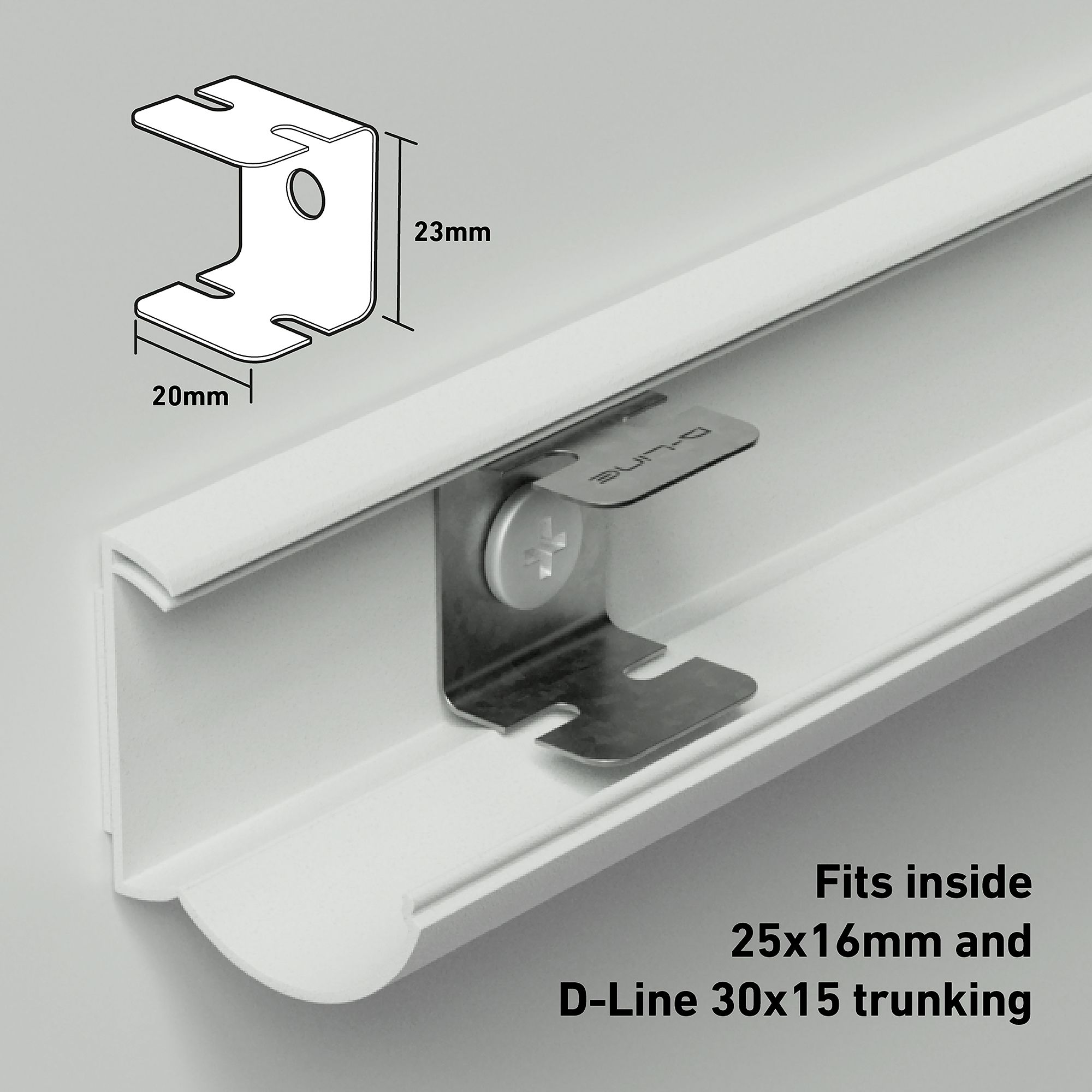D-Line Steel Fire-rated U-Clip Pack of 25