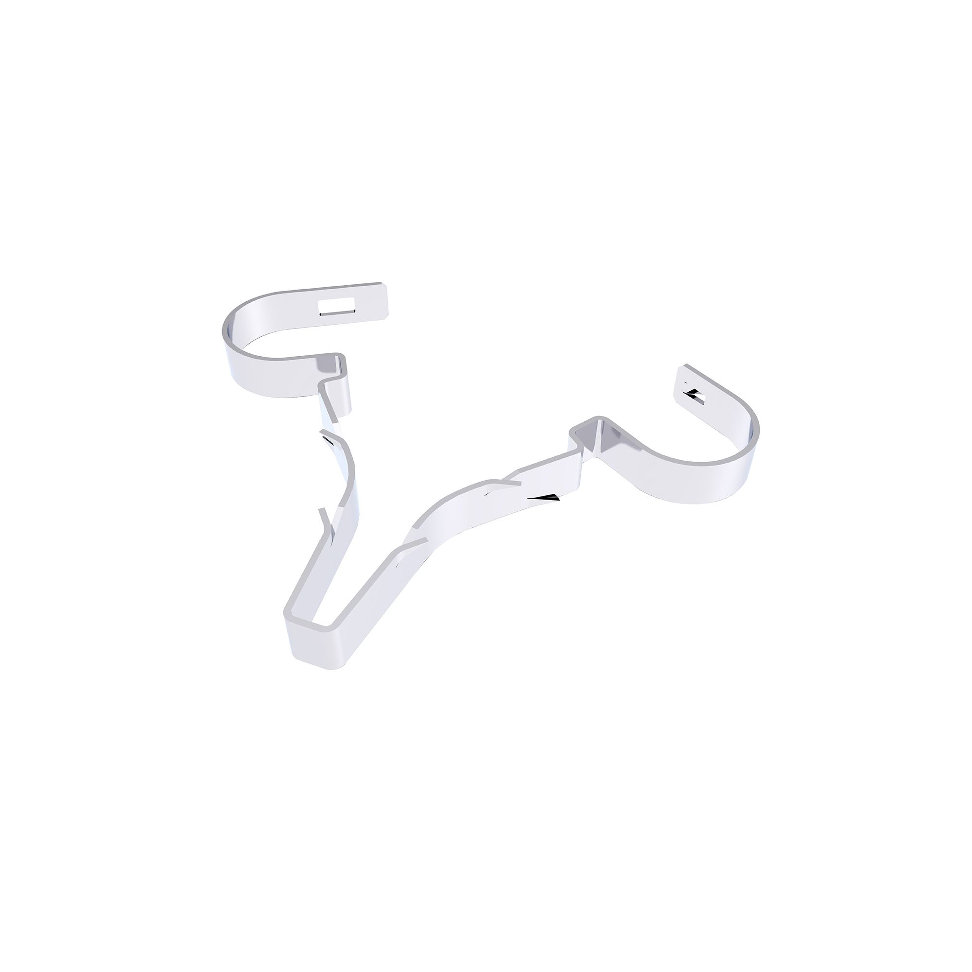 D-Line Twin Steel Round 10mm Not self-adhesive Fire-rated Stag clip Pack of 20