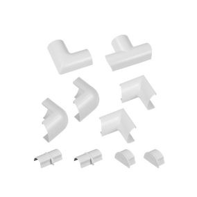 D-Line White 10 Piece Accessory pack (D)15mm, (W)30mm