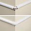 D-Line White 30mm x 15mm External Trunking angle, Pack of 2