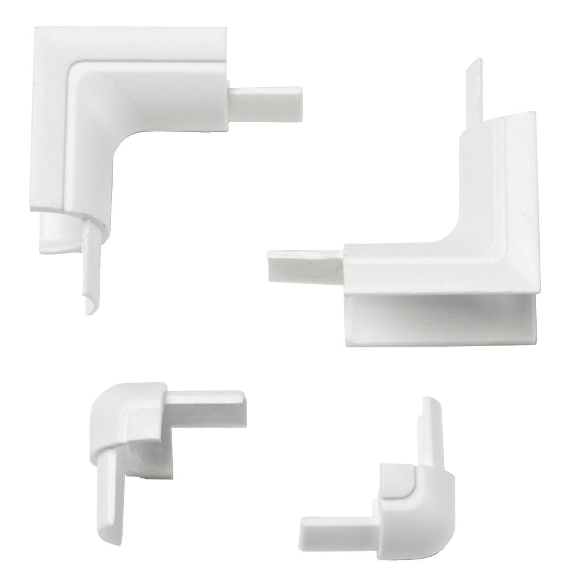 D-Line White 4 Piece Trunking kit, (W)16mm