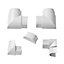 D-Line White 5 Piece Trunking accessory (D)25mm, (W)50mm