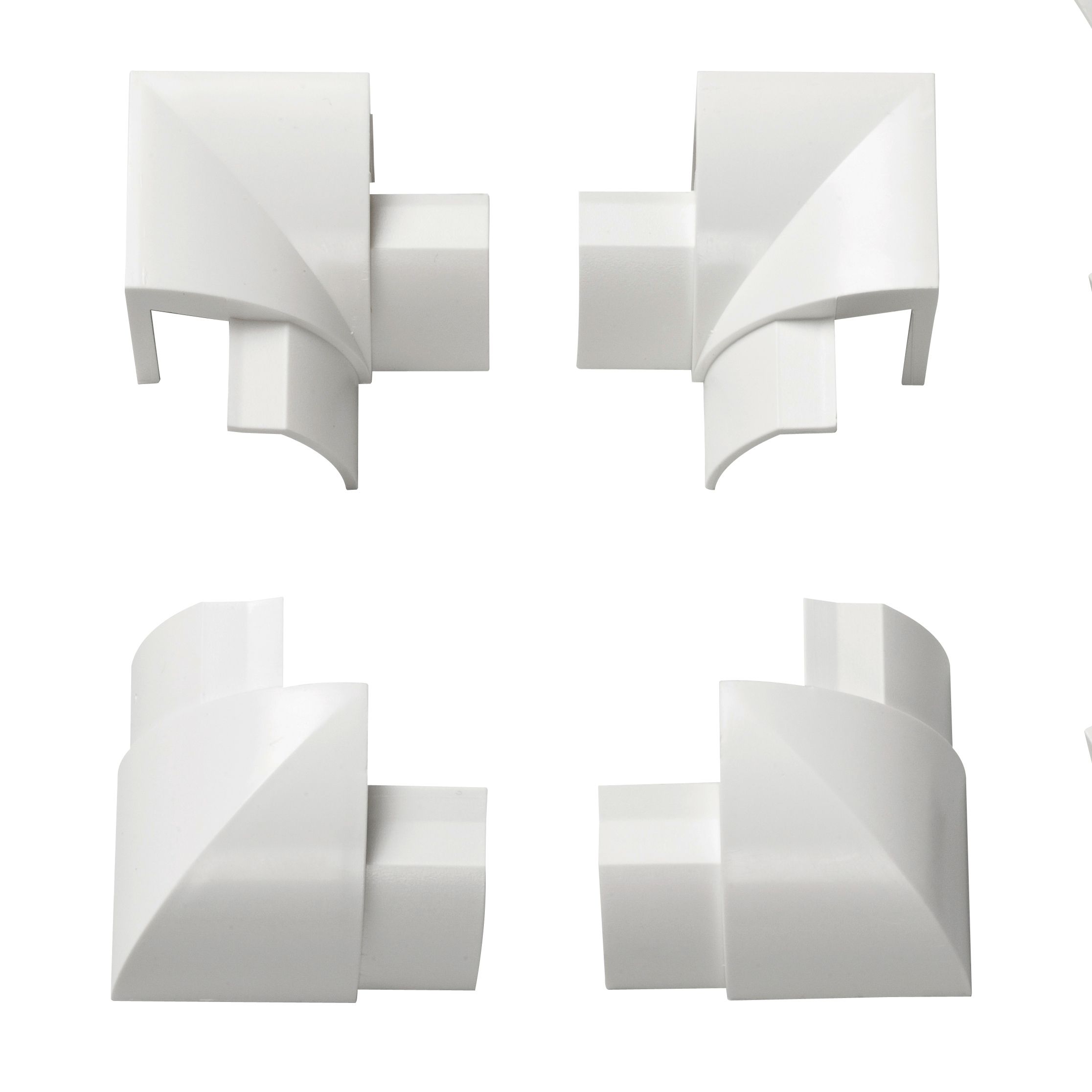 D-Line White Trunking kit, (W)30mm