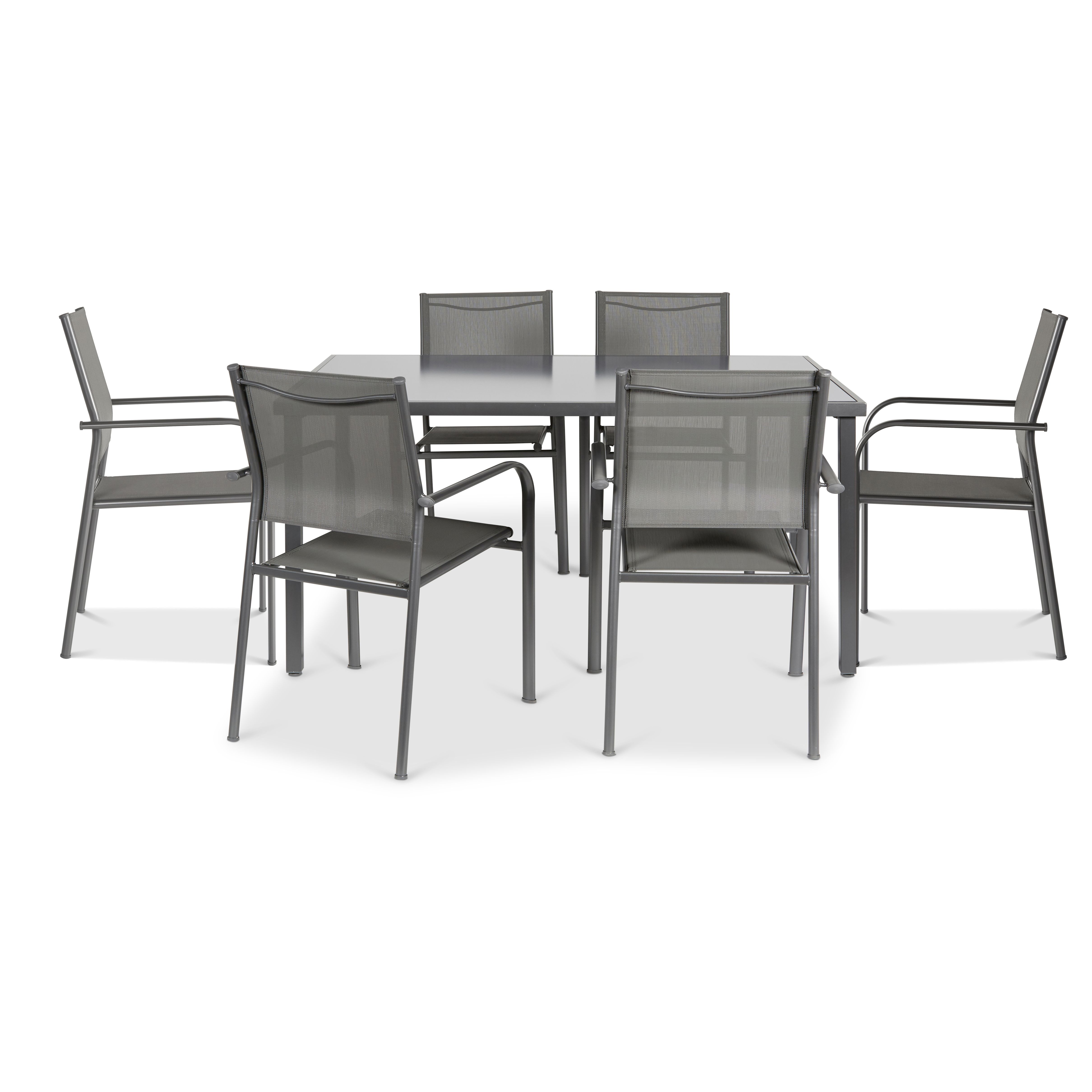 B and q dining table and chairs sale