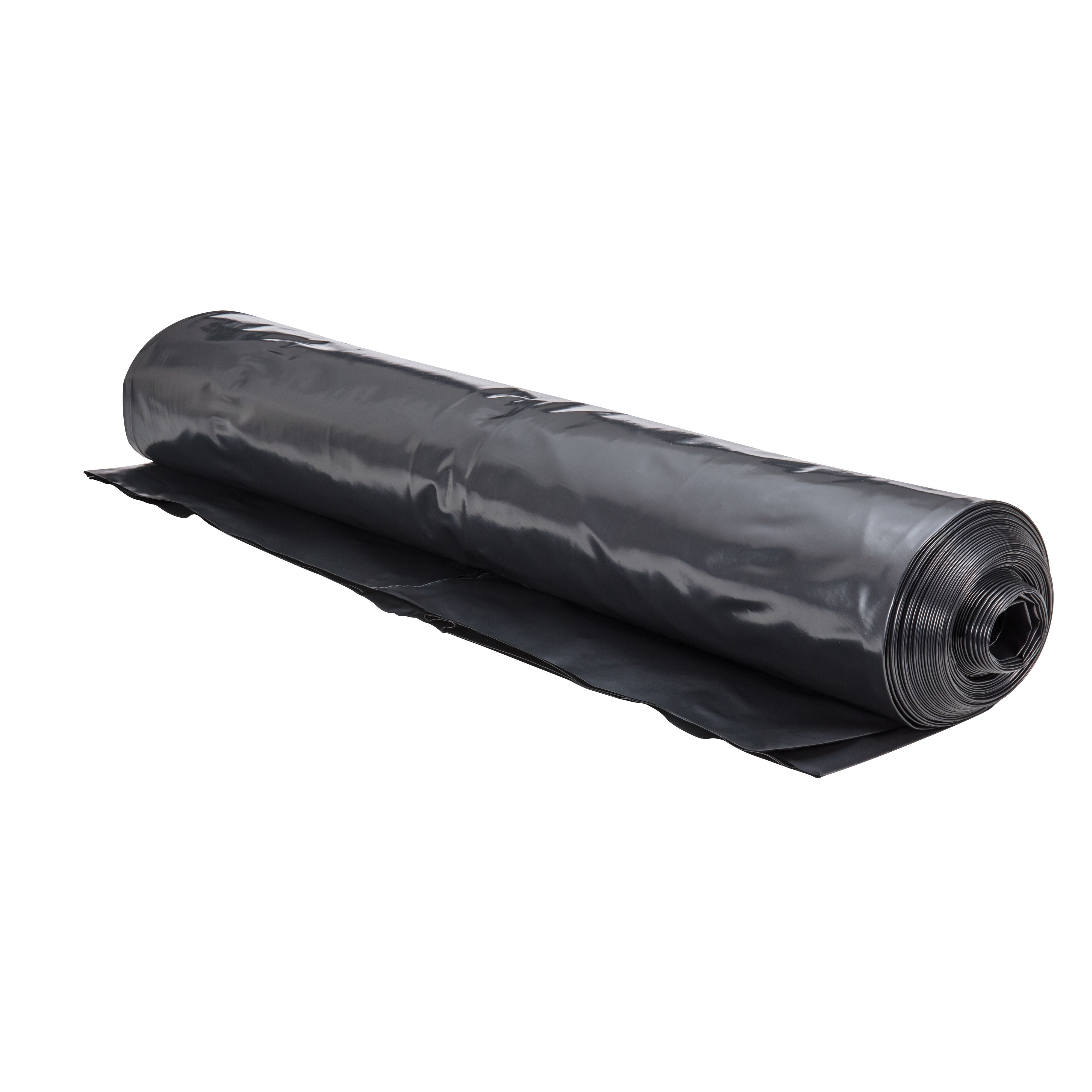 Damplas Black 300 Micron Damp proof membrane, (L)25m (W)4m