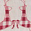 Dancing stag tapestry Cream & red Decorative door stop