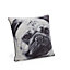 Danita Pug Black Cushion (L)43cm x (W)43cm