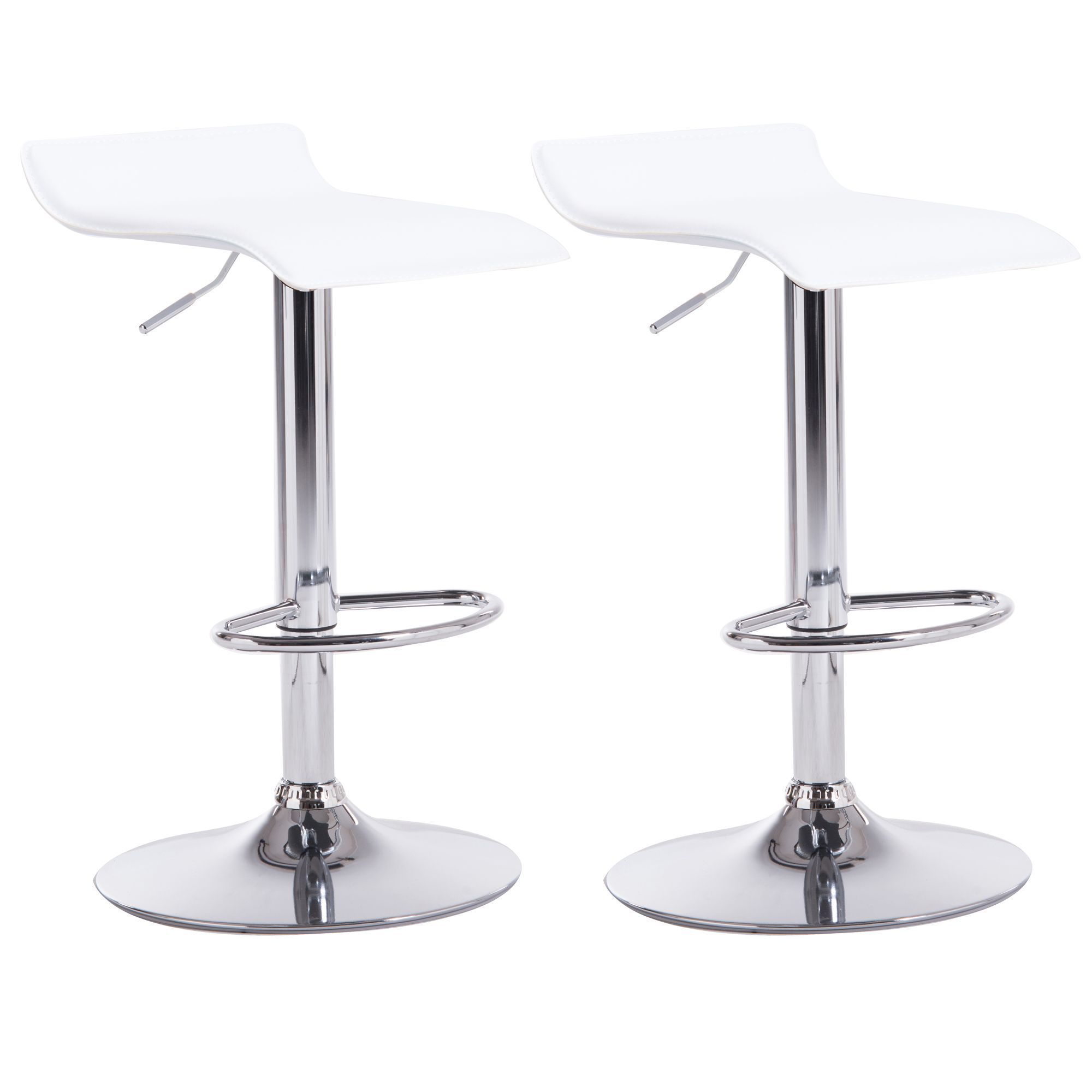 Daphne White Swivel Bar stool Pack of 2 DIY at B Q