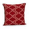 Darama Geometric swirl Red Cushion