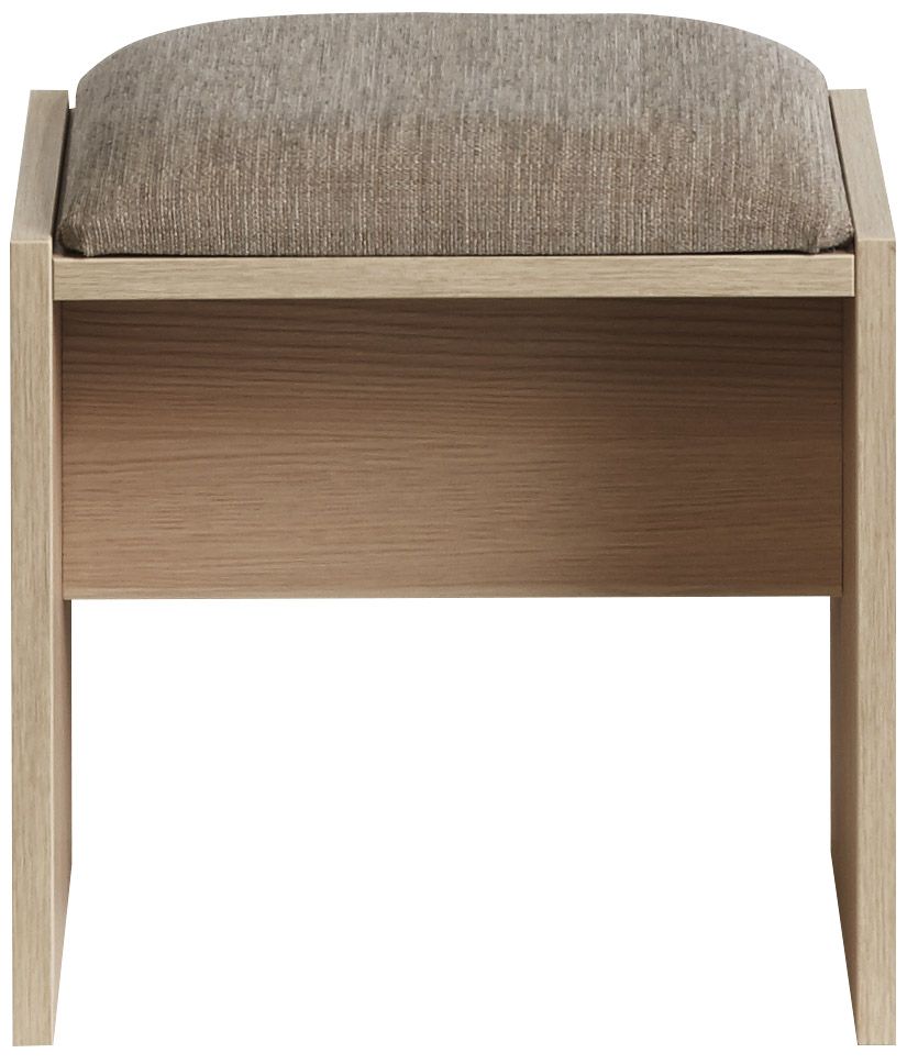 Darcey Oak effect Dressing table stool