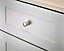 Darcey White oak effect 5 Drawer Chest of drawers (H)1050mm (W)800mm (D)420mm