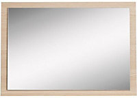 Darcey White Oak effect Rectangular Wall-mounted Mirror, (H)46cm (W)67cm