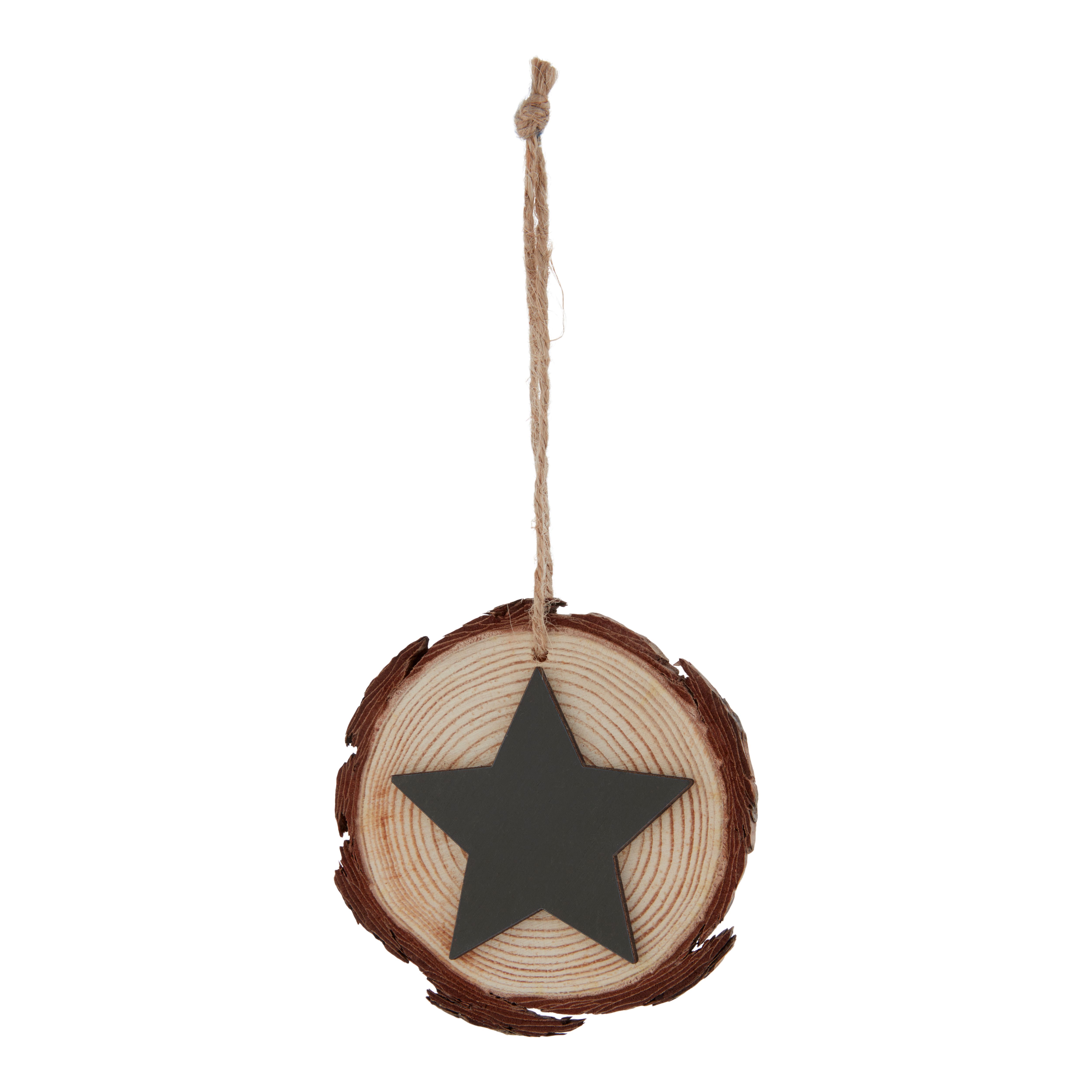 Dark Green Star Wood Hanging decoration