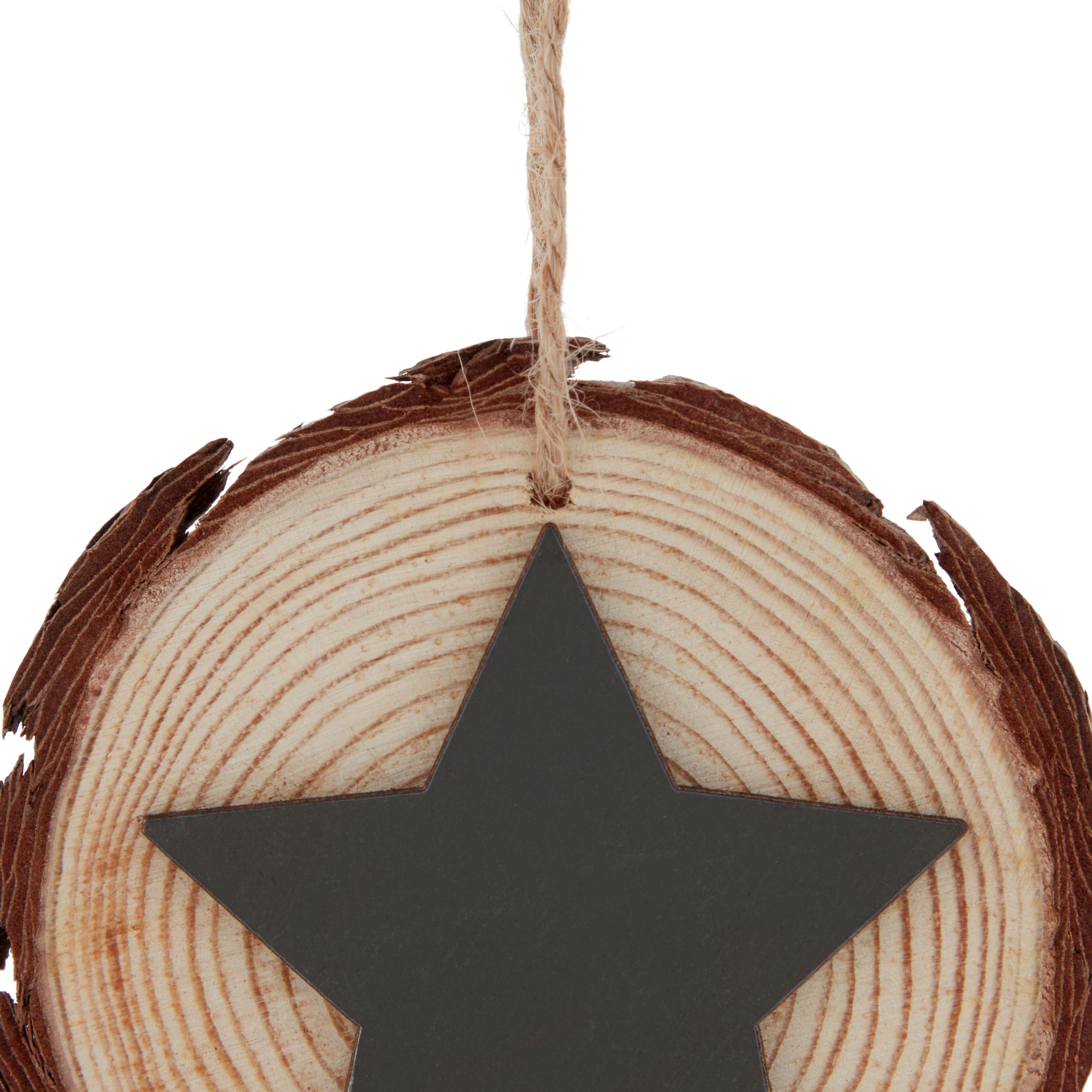 Dark Green Star Wood Hanging decoration