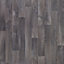 Dark grey Oak effect Vinyl flooring, 4m²