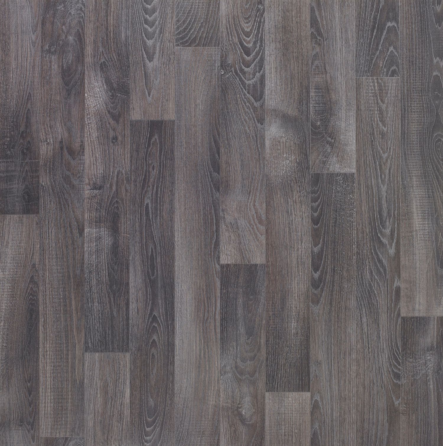 Dark grey Oak effect Vinyl flooring, 4m²