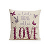 Darnesha Love' Cream & purple Cushion
