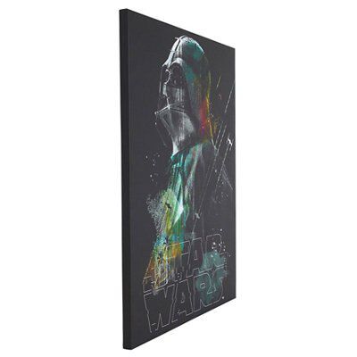 Darth Vader Multicolour Canvas art (H)80cm x (W)60cm