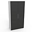 Darwin Gloss anthracite & white Double Wardrobe (H)2004mm (W)1000mm (D)566mm