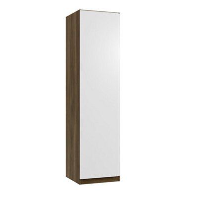 Darwin Gloss white Single Wardrobe (H)2004mm (W)500mm (D)584mm