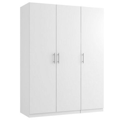 Darwin Gloss white Triple Wardrobe (H)2004mm (W)1500mm (D)584mm