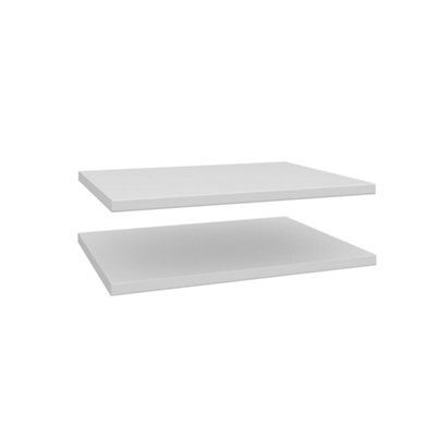 Darwin Modular Matt white Internal Shelf kit (W)500mm (D)370mm, Set of 2
