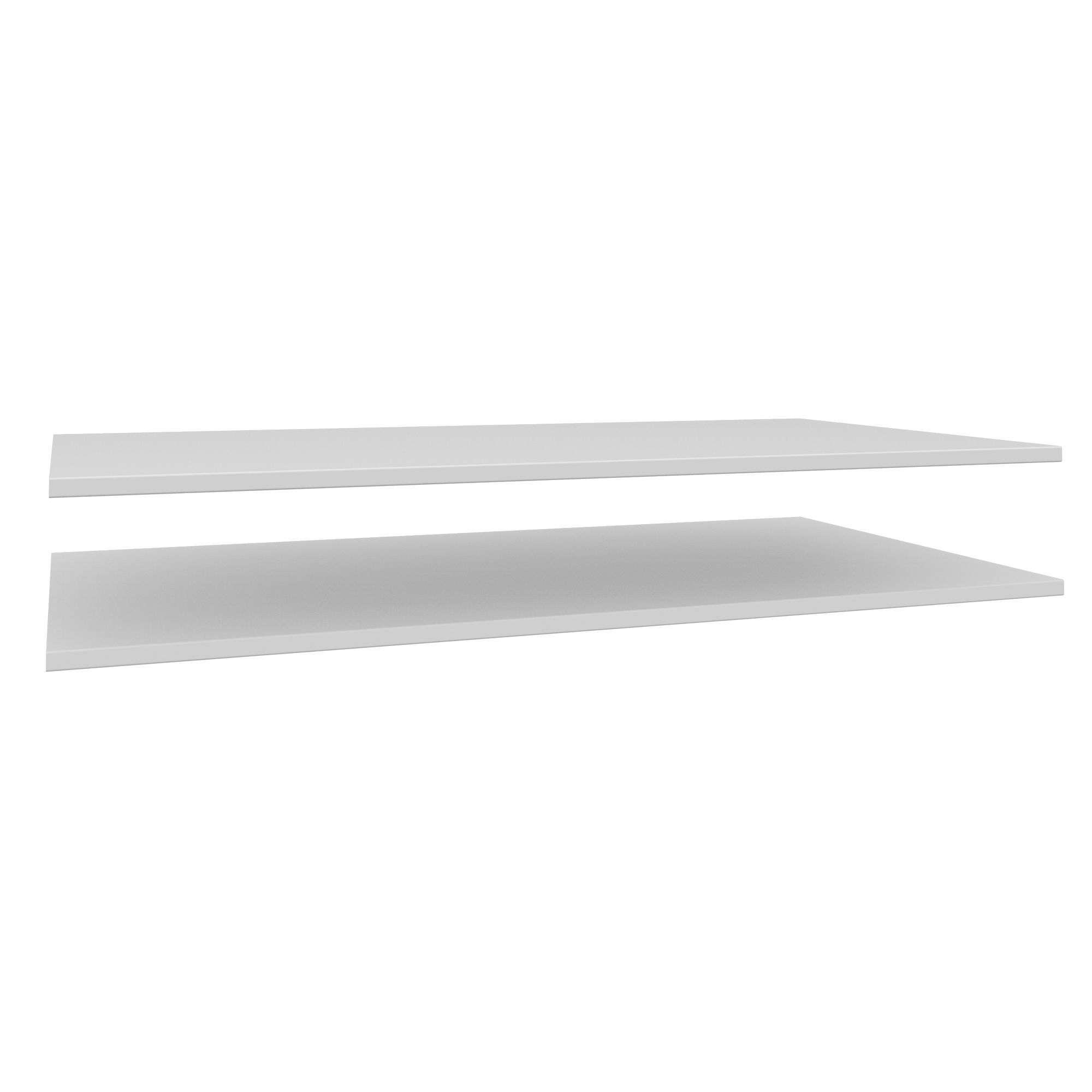 Darwin Modular Matt white Internal Shelf kit (W)550mm (D)962mm, Pack of 2
