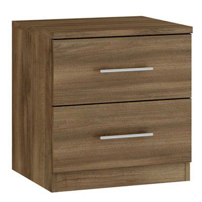 Darwin Natural walnut effect Bedroom furniture set
