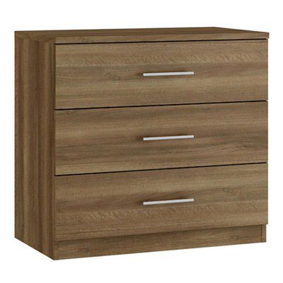 Darwin Natural walnut effect Bedroom furniture set