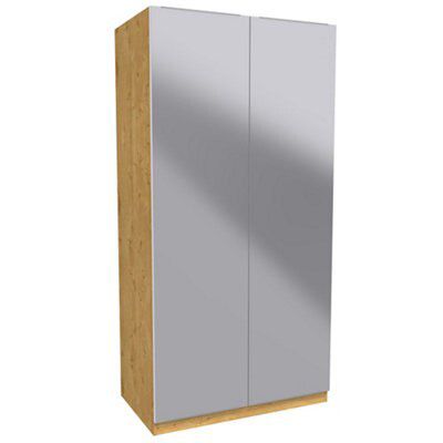 Darwin Oak effect Double Wardrobe (H)2004mm (W)998mm (D)566mm