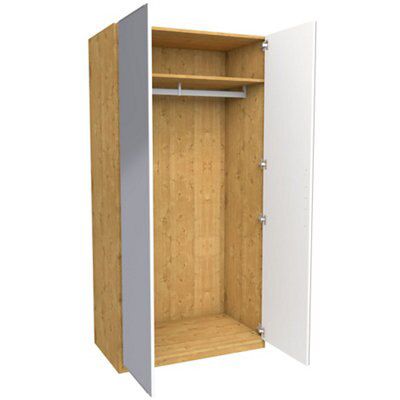 Darwin Oak effect Double Wardrobe (H)2004mm (W)998mm (D)566mm