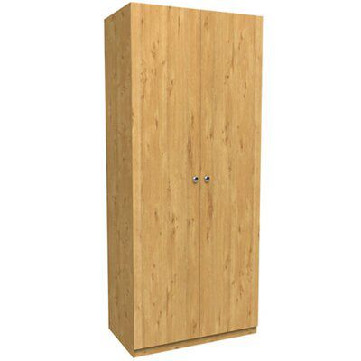 Darwin Oak effect Double Wardrobe (H)2356mm (W)998mm (D)566mm