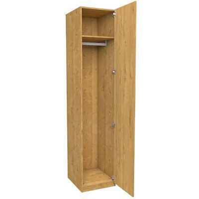 Darwin Oak effect Single Wardrobe (H)2356mm (W)499mm (D)566mm