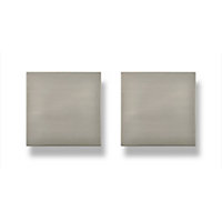 Darwin Stainless steel effect Square Bedroom Handle Cabinet door knob (W)80 mm