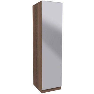 Darwin Walnut effect Single Wardrobe (H)2004mm (W)500mm (D)566mm