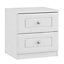 Darwin White MDF & particle board 2 Drawer Chest of drawers (H)536mm (W)500mm (D)500mm