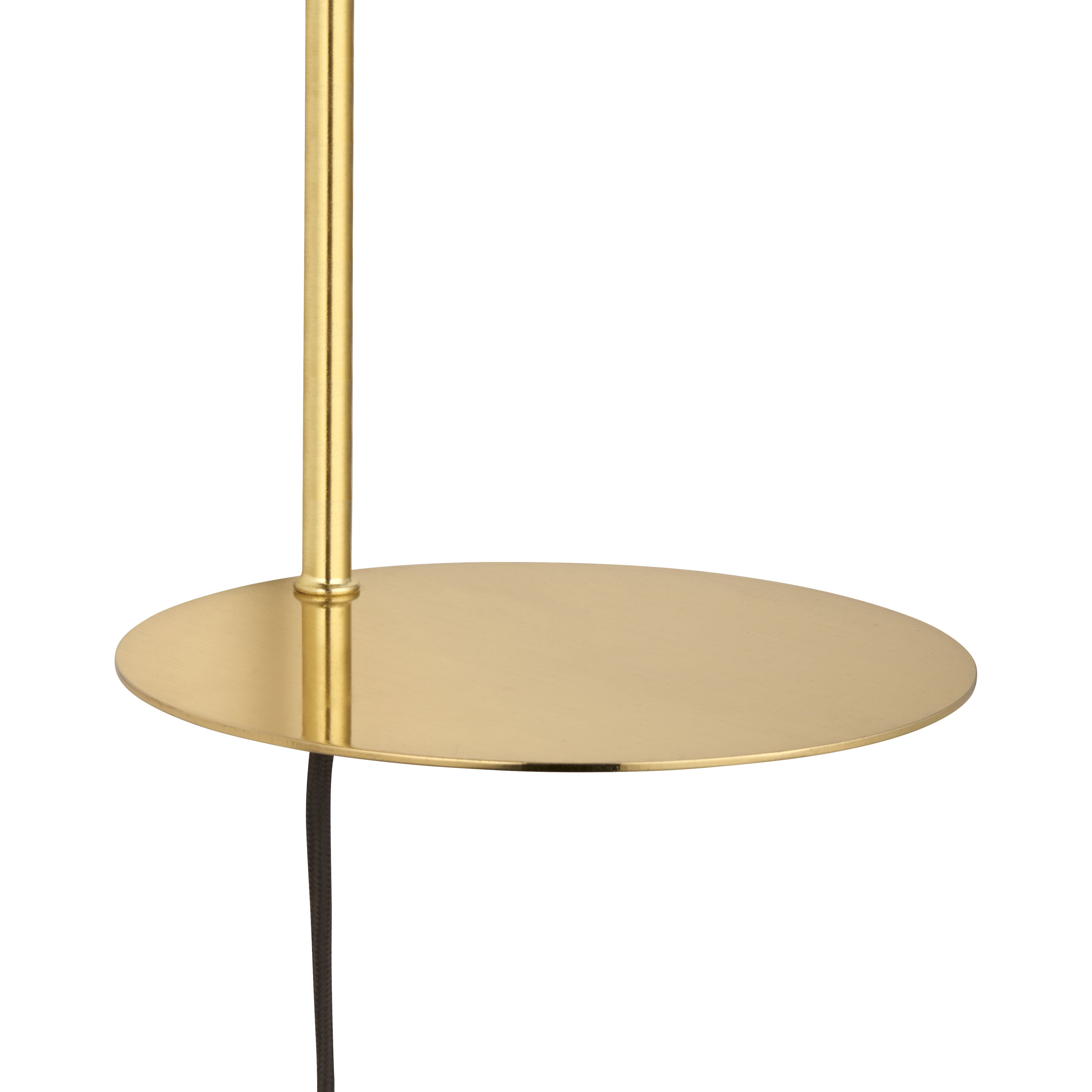 Dasha Gloss Brass effect Plug-in Wall light