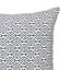 Dashes Black & white Patterned Indoor Cushion (L)40cm x (W)60cm