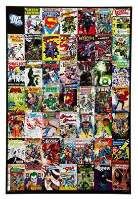 DC comic Multicolour Wall art (H)92.5cm x (W)62cm