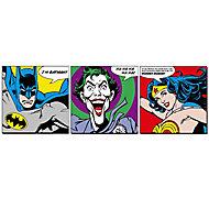 DC faces Multicolour Wall art, Set of 3 (H)300mm (W)300mm