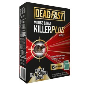 Deadfast Rodents Plus Rodent bait, Pack of 15, 150g