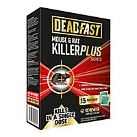Deadfast Rodents Plus Rodenticide, Pack of 15