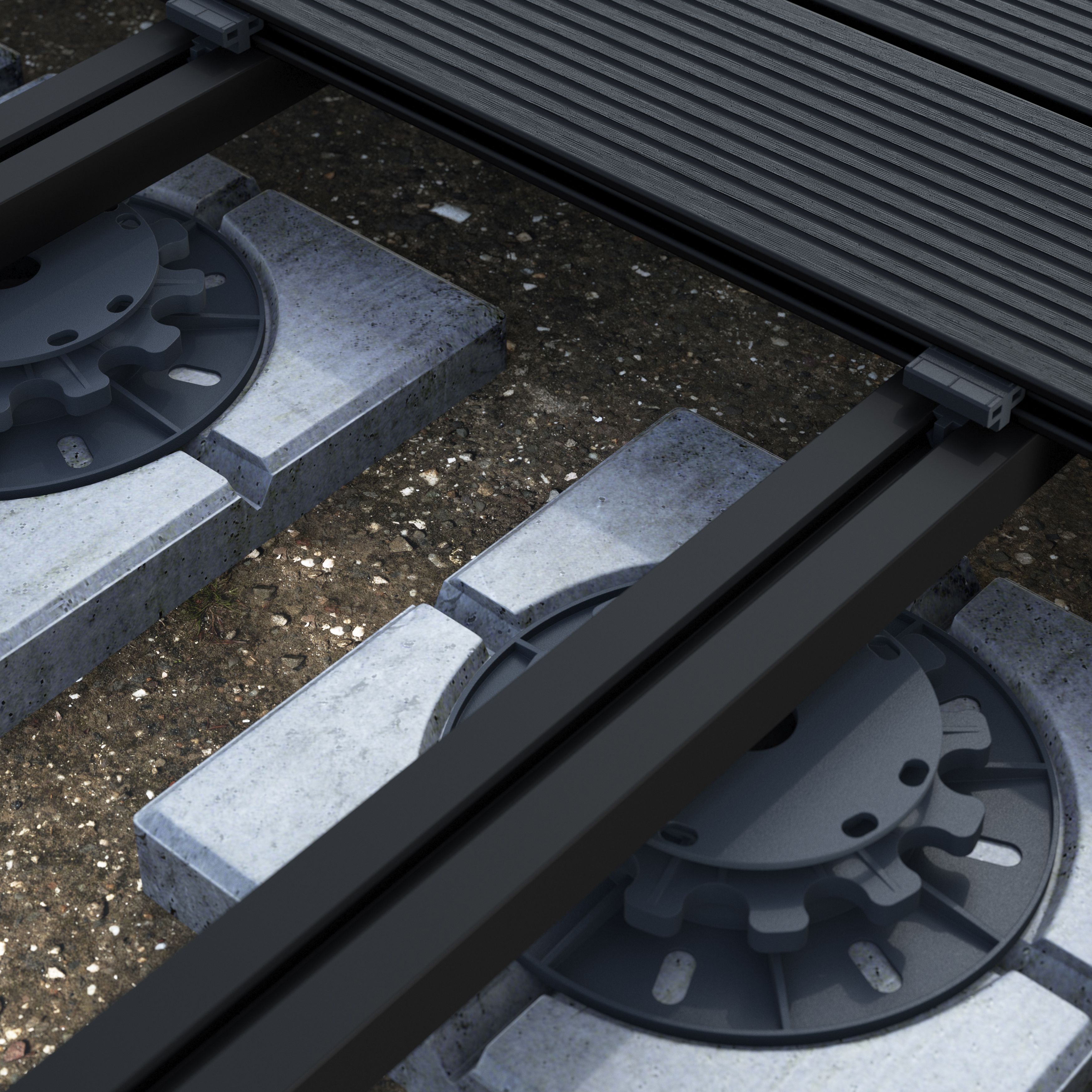 Deck riser (L) 35mm, Pack of 10