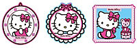 Decofun Hello kitty Multicolour Self-adhesive Wall sticker (L)300mm (W)300mm