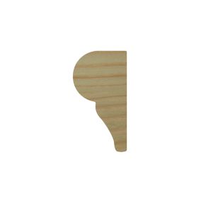 Decorative Natural Pine Moulding (L)2400mm (W)15mm (T)7.5mm