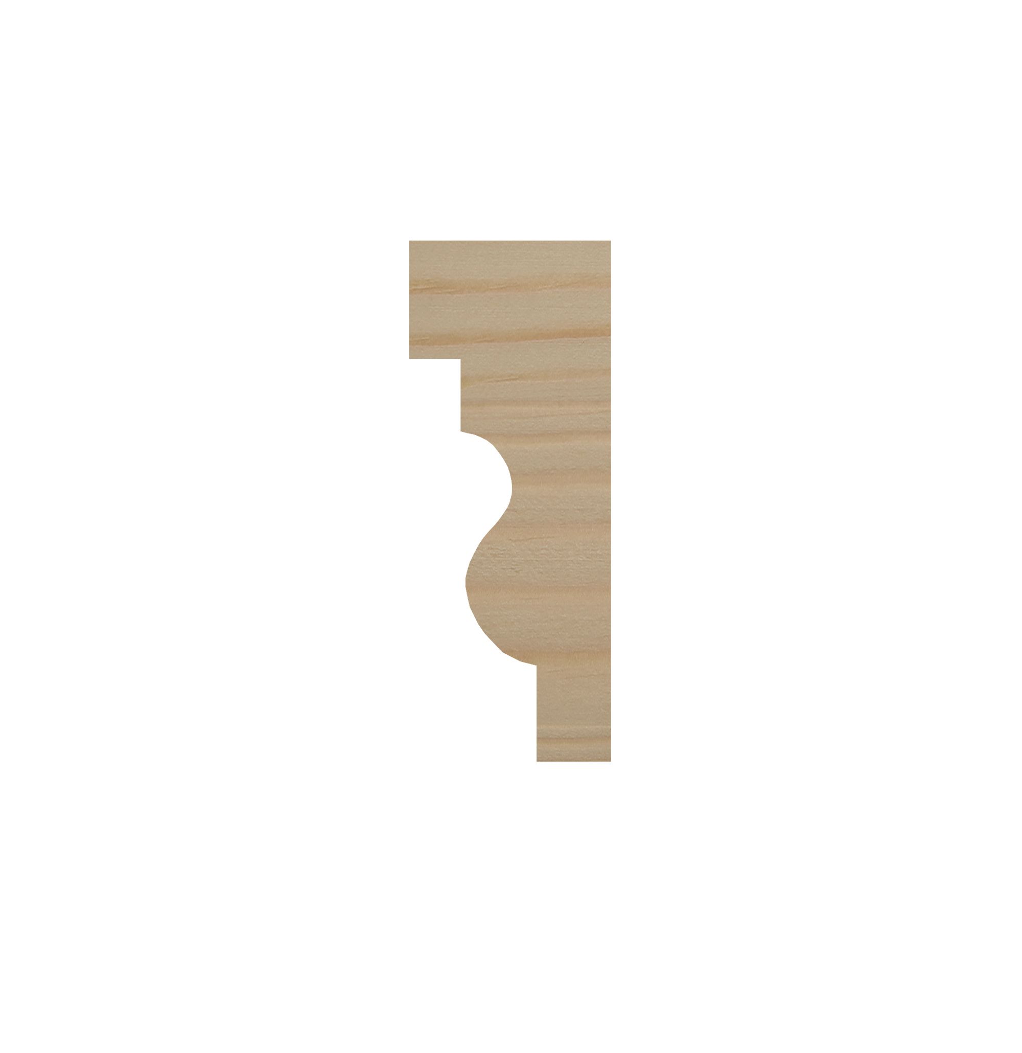 Decorative Pine Moulding (L)2.4m (W)21mm (T)9mm
